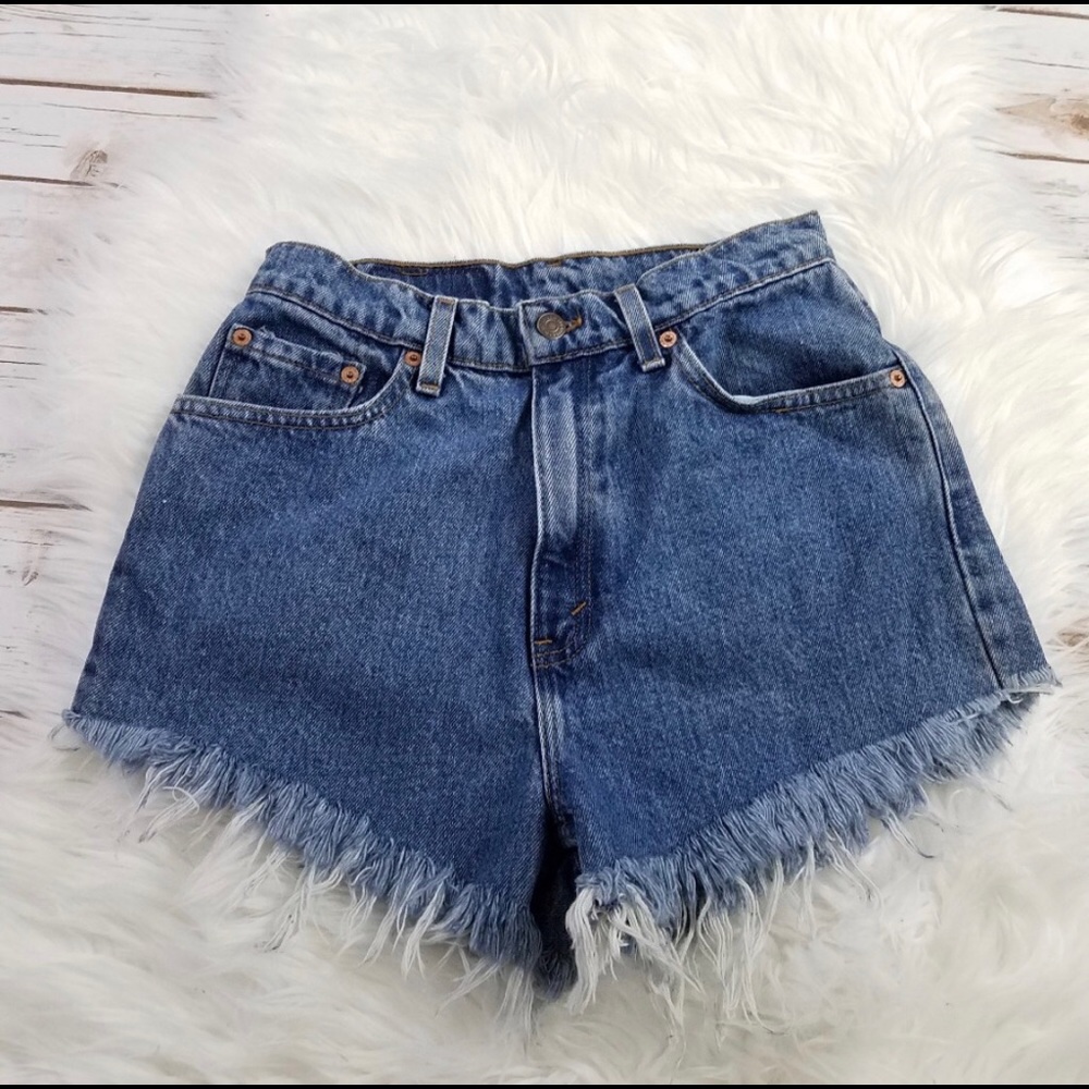 LEVI 551 High Waisted Jean Shorts